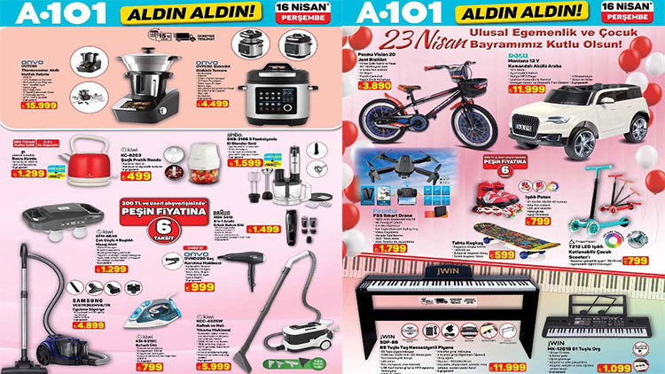 A101 KATALOG BU HAFTA 16 NİSAN 2026